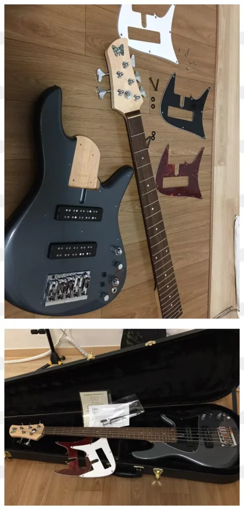 Fodera Emperor 5 Standard Classic 픽가드교체